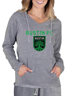 Concepts Sport Austin FC Womens Grey Mainstream Terry Hooded Sweatshirt