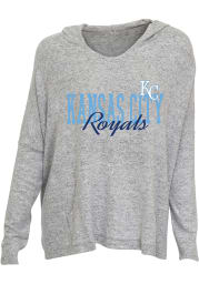 Kansas City Royals Womens Grey Reprise Hooded Sweatshirt