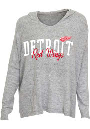 Detroit Red Wings Womens Grey Reprise Hooded Sweatshirt