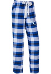 Kansas City Royals Womens Blue Headway Plaid Loungewear Sleep Pants