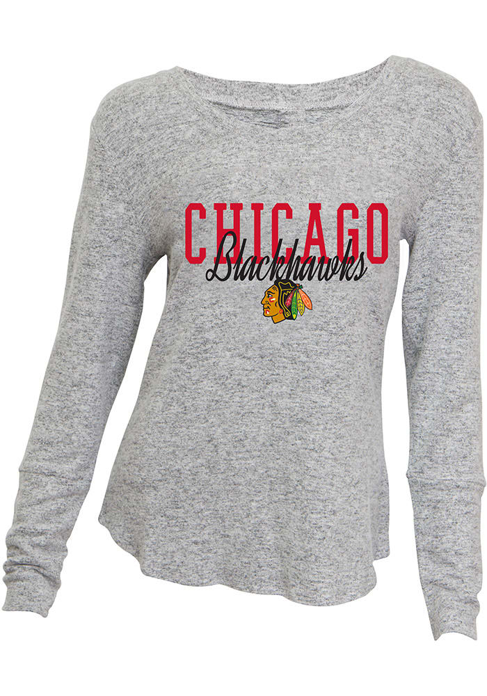 Chicago Blackhawks Womens Grey Reprise Loungewear Sleep Shirt
