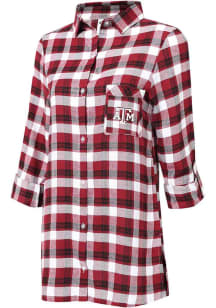 Texas A&amp;M Aggies Womens Maroon Piedmont Loungewear Sleep Shirt