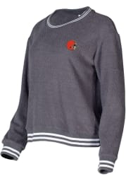 Cleveland Browns Womens Grey Granite Crew Sweatshirt
