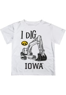 Infant Iowa Hawkeyes White Vive La Fete Excavator Short Sleeve T-Shirt