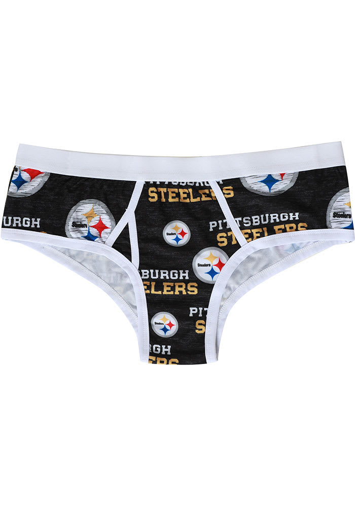 Pittsburgh Steelers Womens Black Zest Boy Brief Underwear