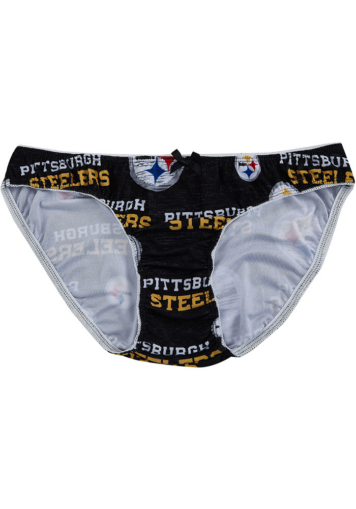 Pittsburgh Steelers Womens Black Zest Panty Underwear