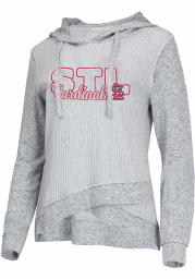 St Louis Cardinals Womens Grey Venture Hooded Sweatshirt