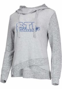 St Louis Blues Womens Grey Venture Hooded Sweatshirt