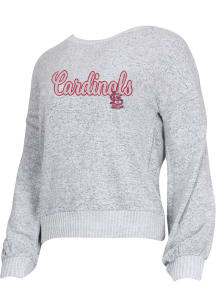 St Louis Cardinals Womens Grey Venture Loungewear Sleep Shirt