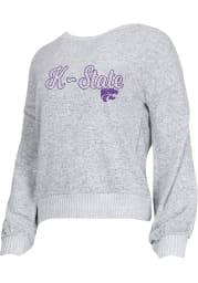 K-State Wildcats Womens Grey Venture Loungewear Sleep Shirt