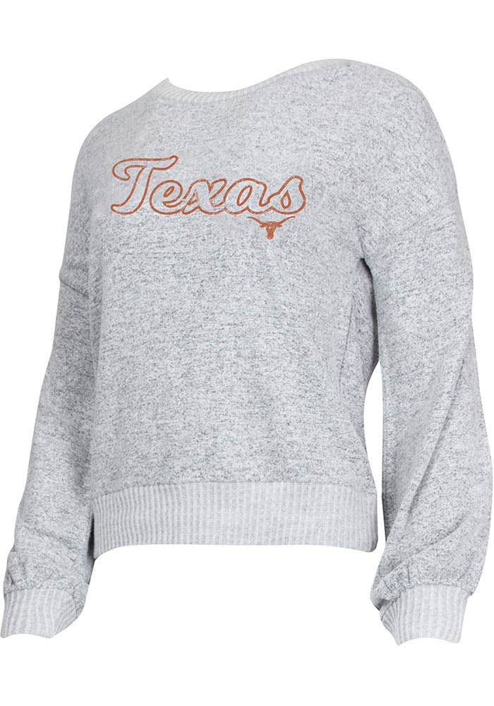Texas Longhorns Womens Grey Venture Loungewear Sleep Shirt
