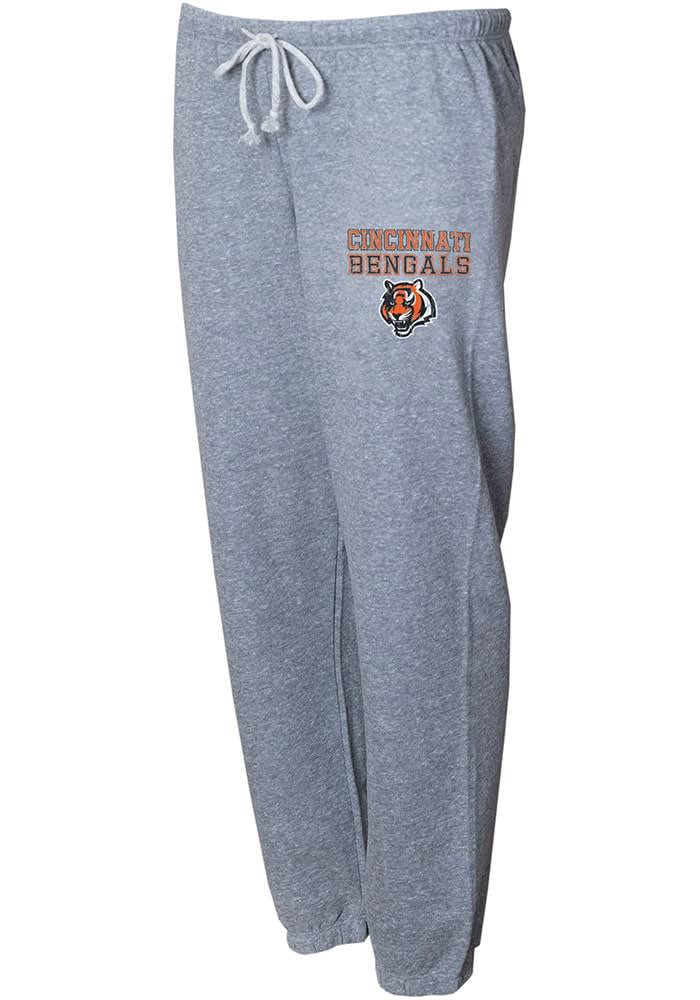 Cincinnati Bengals Womens Stacked Mainstream Grey Sweatpants