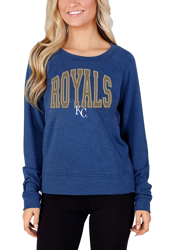 Kansas City Royals Womens Blue Mainstream Crew Sweatshirt
