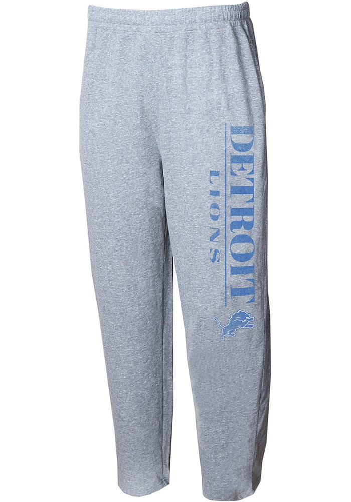 Detroit Lions Mens Grey Mainstream Sweatpants