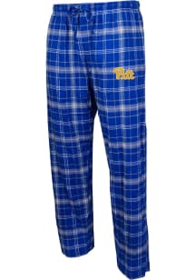 Pitt Panthers Mens Blue Plaid Flannel Flannel Sleep Pants