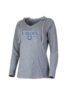 Indianapolis Colts Womens Grey Mainstream Hooded Sweatshirt