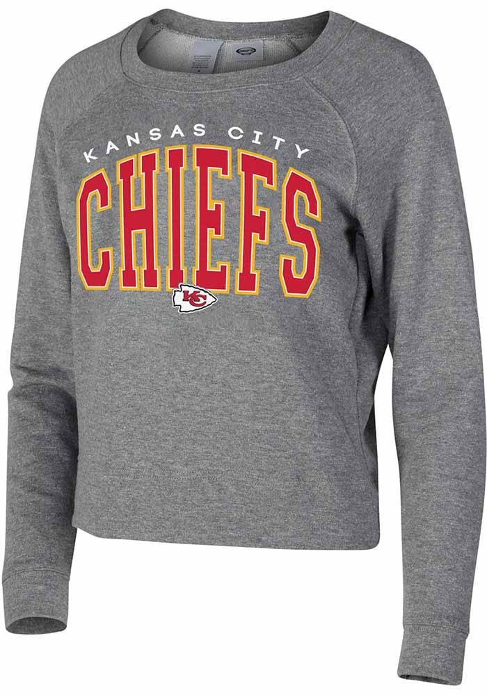 Kansas City Chiefs Womens Grey Mainstream Crew Sweatshirt