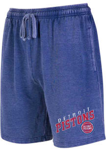 Detroit Pistons Mens Blue TRACKSIDE Shorts