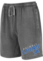 Detroit Lions Mens Charcoal TRACKSIDE Shorts