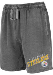 Pittsburgh Steelers Mens Charcoal TRACKSIDE Shorts