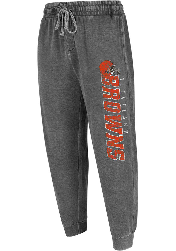 Cleveland Browns Mens Charcoal TRACKSIDE Fashion Sweatpants