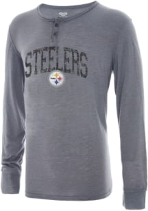Pittsburgh Steelers Grey TAKEAWAY Long Sleeve Fashion T Shirt