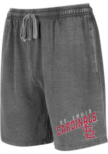 St Louis Cardinals Mens Charcoal Trackside Shorts