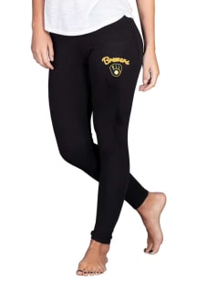 Concepts Sport Milwaukee Brewers Womens Black Fraction Pants