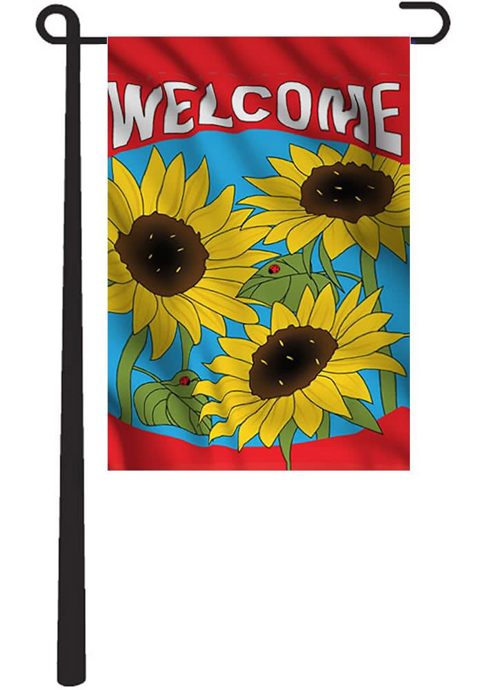 Los Angeles Galaxy Garden Flag with Stand Pole Holder LA Galaxy Flags, Banners, Pennants, LA Galaxy Gameday Flags