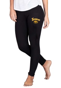 Concepts Sport Iowa Hawkeyes Womens Black Fraction Pants