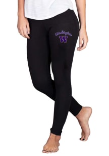 Concepts Sport Washington Huskies Womens Black Fraction Pants