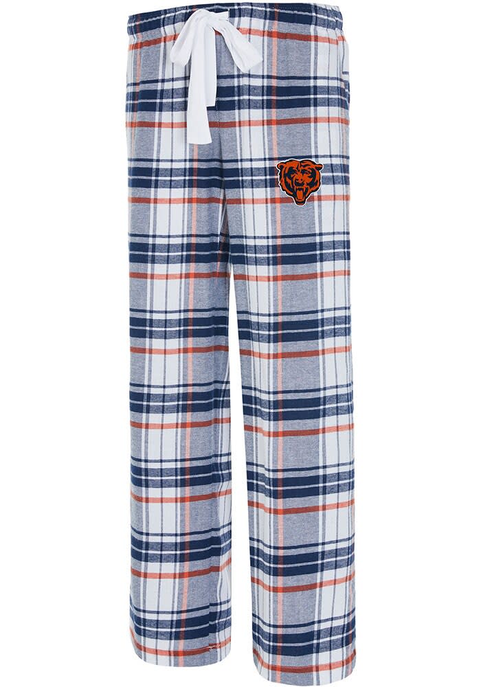 Women's Concepts Sport Navy/Orange Chicago Bears Accolade Flannel Pants Size: Large