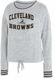 Cleveland Browns Womens Grey Siesta Loungewear Sleep Shirt