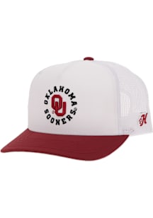 Hooey Oklahoma Sooners White 5 Panel Snapback Mens Snapback Hat