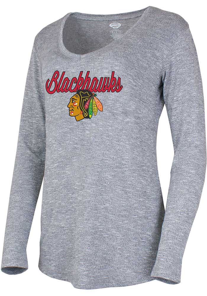 Chicago Blackhawks Womens Grey Layover Loungewear Sleep Shirt