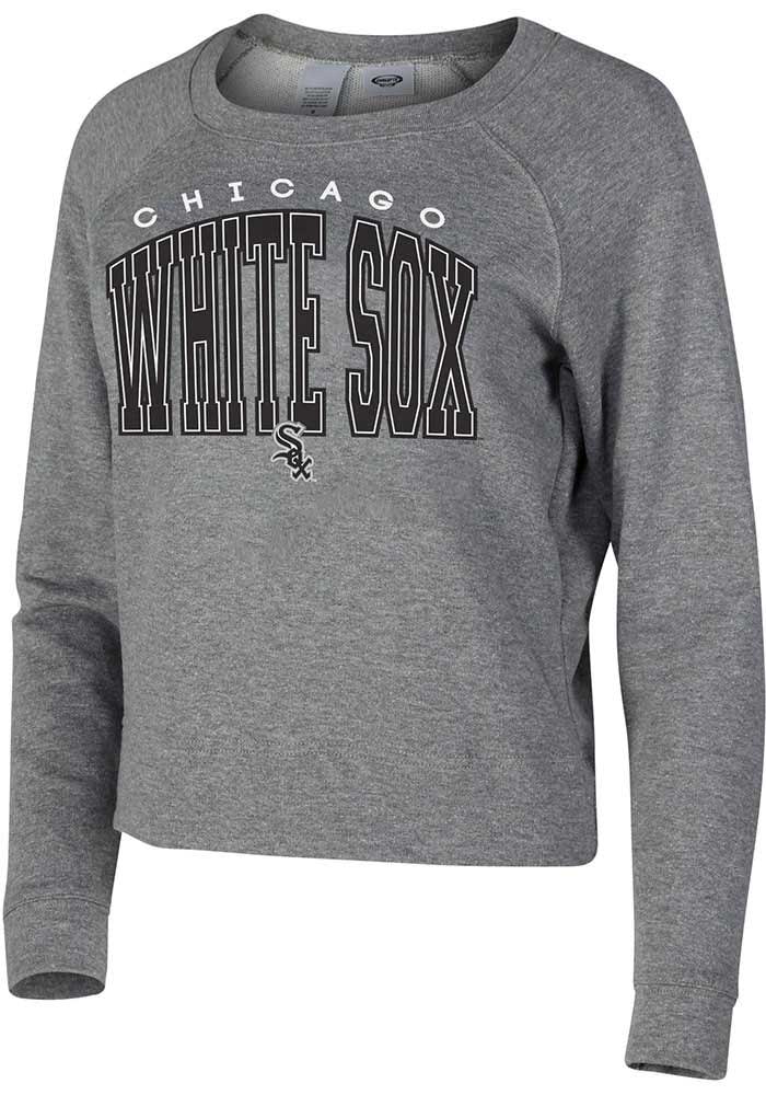 Chicago White Sox Mineral Wash Logo Fleece Women's Pullover Crew