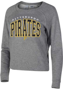 Pittsburgh Pirates Womens Grey Mainstream Crew Sweatshirt