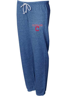 Cleveland Indians Womens Mainstream Navy Blue Sweatpants