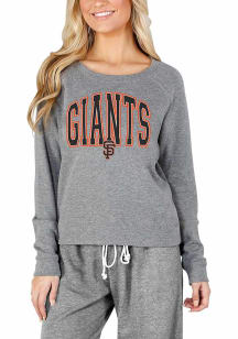 Concepts Sport San Francisco Giants Womens Grey Mainstream Crew Sweatshirt