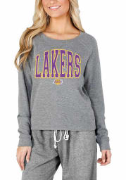 Los Angeles Lakers Womens Grey Mainstream Crew Sweatshirt