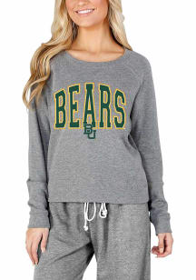 Concepts Sport Baylor Bears Womens Grey Mainstream Crew Sweatshirt