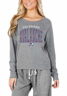 Concepts Sport Colorado Avalanche Womens Grey Mainstream Crew Sweatshirt