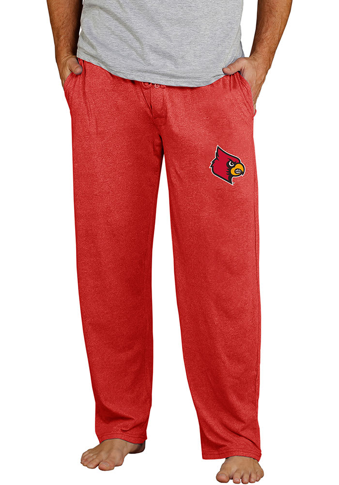 Men's Colosseum Red Louisville Cardinals Fleece Pants