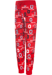 Ohio State Buckeyes Womens Red Flagship Jogger Loungewear Sleep Pants