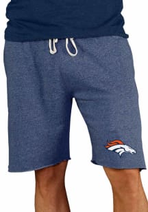 Concepts Sport Denver Broncos Mens Navy Blue Mainstream Shorts
