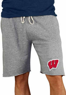 Concepts Sport Wisconsin Badgers Mens Grey Mainstream Shorts