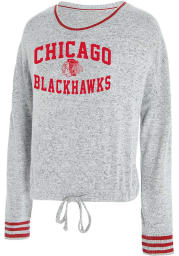 Chicago Blackhawks Womens Grey Siesta Loungewear Sleep Shirt