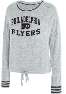 Philadelphia Flyers Womens Grey Siesta Loungewear Sleep Shirt