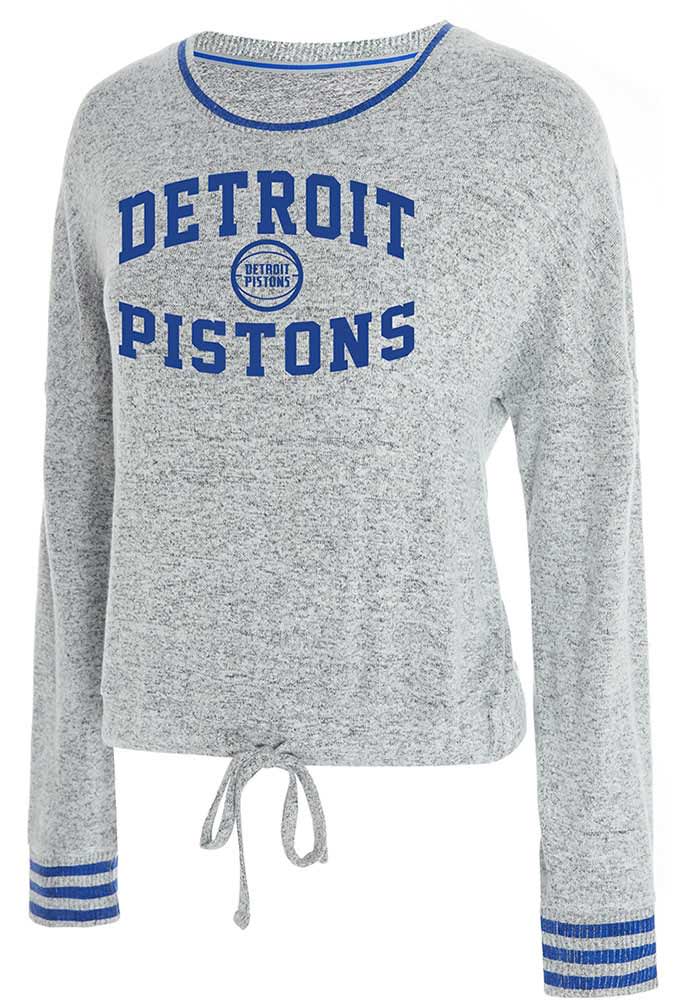 Detroit Pistons Womens Grey Siesta Loungewear Sleep Shirt