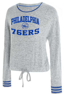 Philadelphia 76ers Womens Grey Siesta Loungewear Sleep Shirt